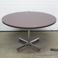 Mahogany 48" Round Conference Meeting Table